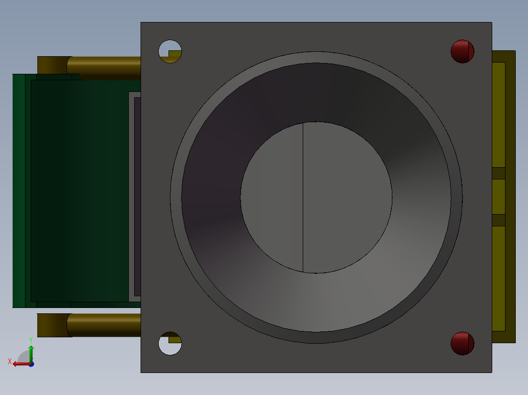 喷水推进器简图后视图