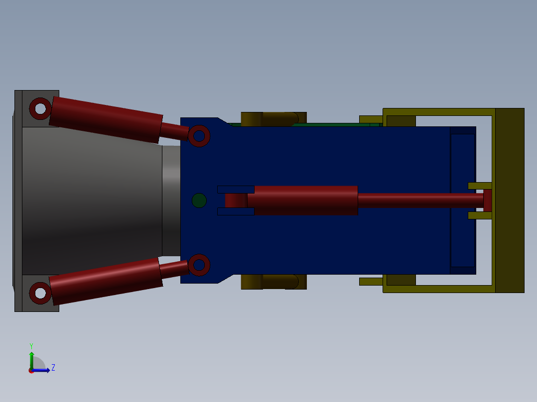 喷水推进器简图左视图