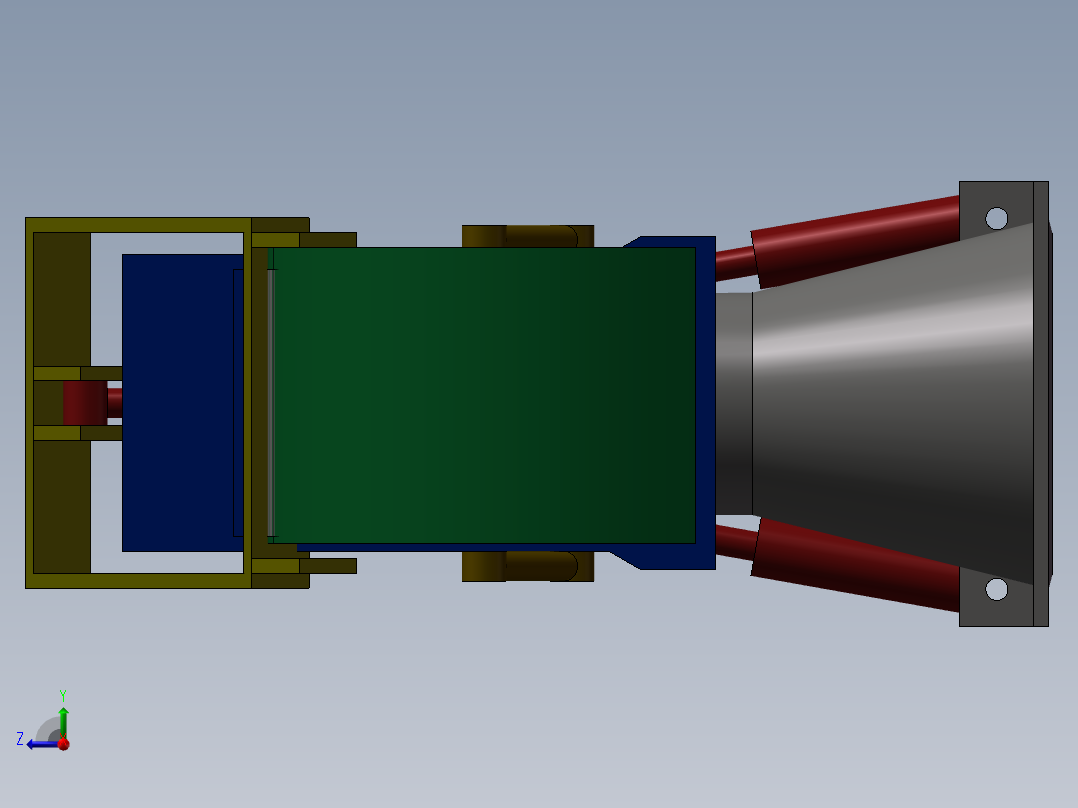 喷水推进器简图右视图