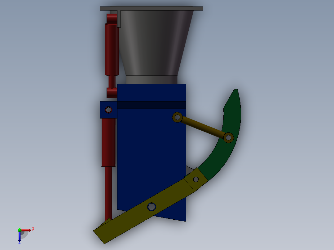 喷水推进器简图俯视图