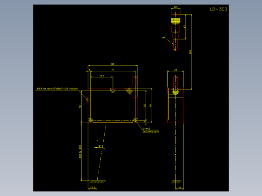 基恩士lb_1000_cad_kc图纸模型