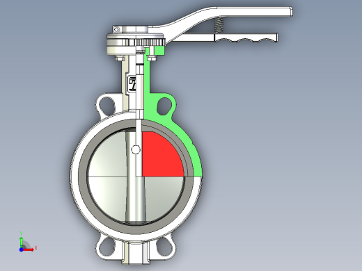 蝶阀10前视缩略图