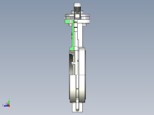 蝶阀10右视缩略图