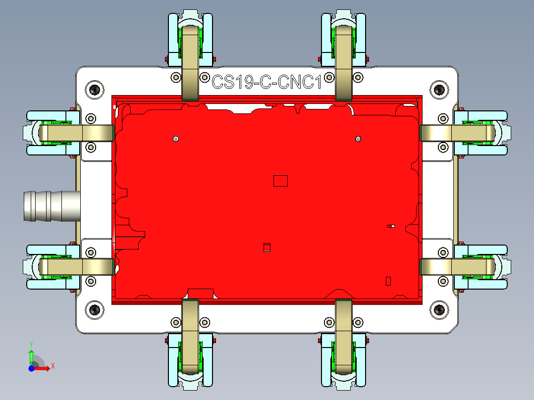 CS19-C-CNC1笔记本CNC工装夹具三维模型-180711前视图