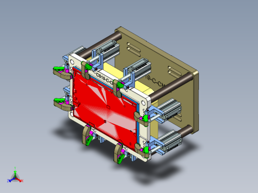 CS19-C-CNC1笔记本CNC工装夹具三维模型-180711正等轴测缩略图