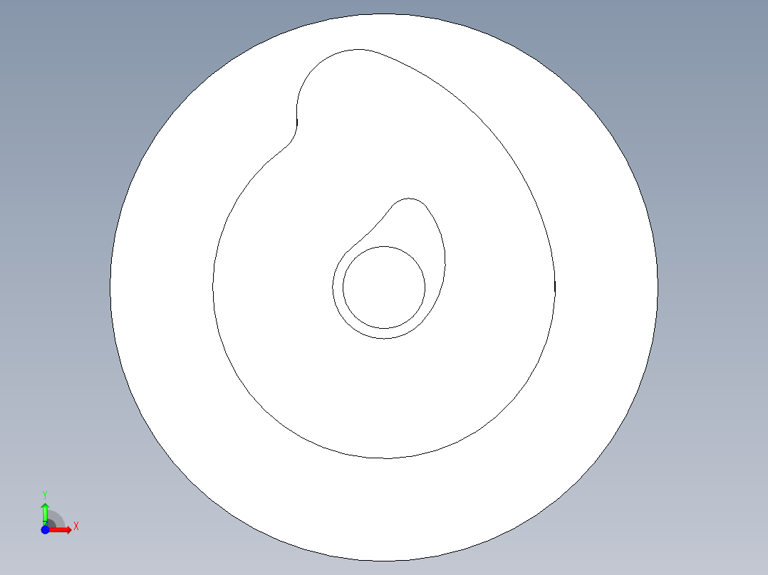 精加工壁UG程序编程刀路前视图