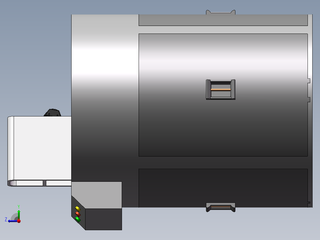 智能分类垃圾桶sw18可编辑右视图