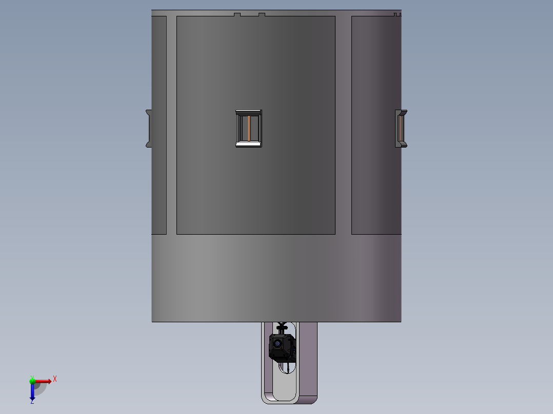 智能分类垃圾桶sw18可编辑俯视图