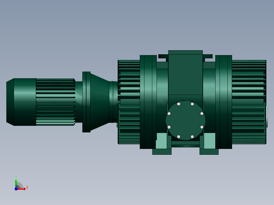 ZJY-300A罗茨泵(上海阳光)前视图