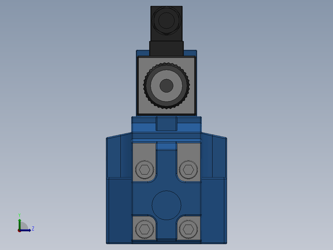 FWH-04交流插座式电液换向阀前视图