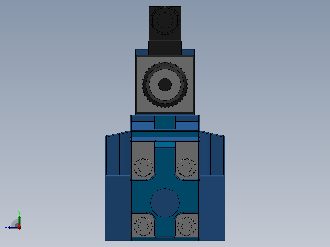 FWH-04交流插座式电液换向阀后视图
