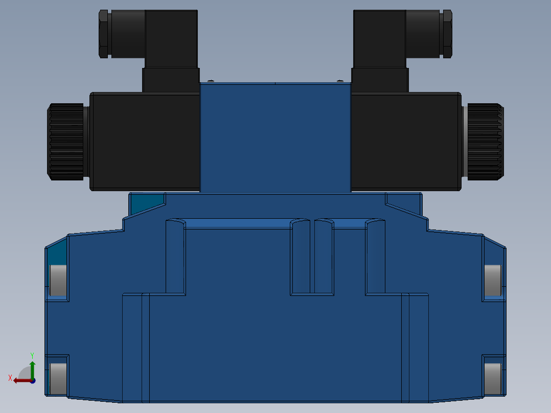 FWH-04交流插座式电液换向阀左视图