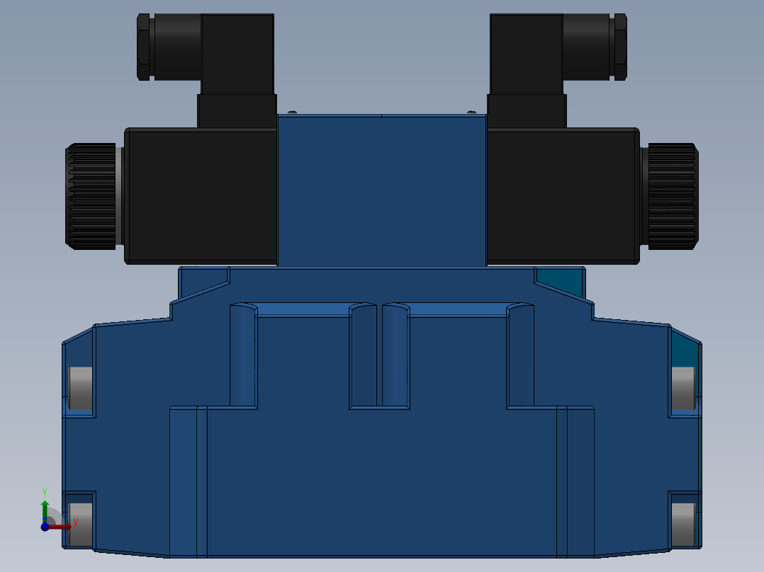 FWH-04交流插座式电液换向阀右视图