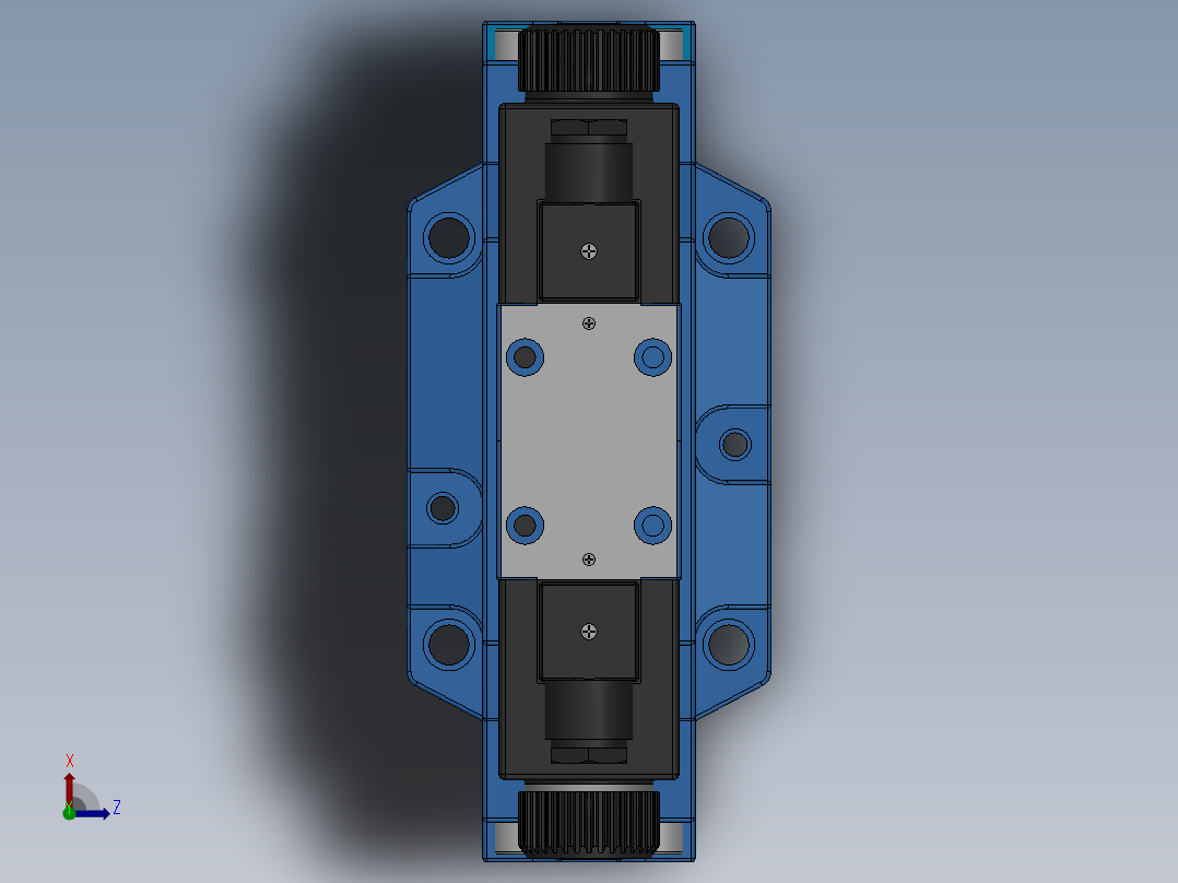FWH-04交流插座式电液换向阀俯视图