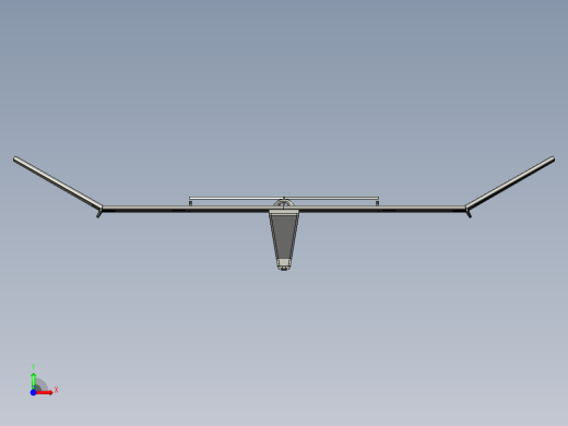 固定翼无人机简易结构3D图纸+STEP格式前视缩略图