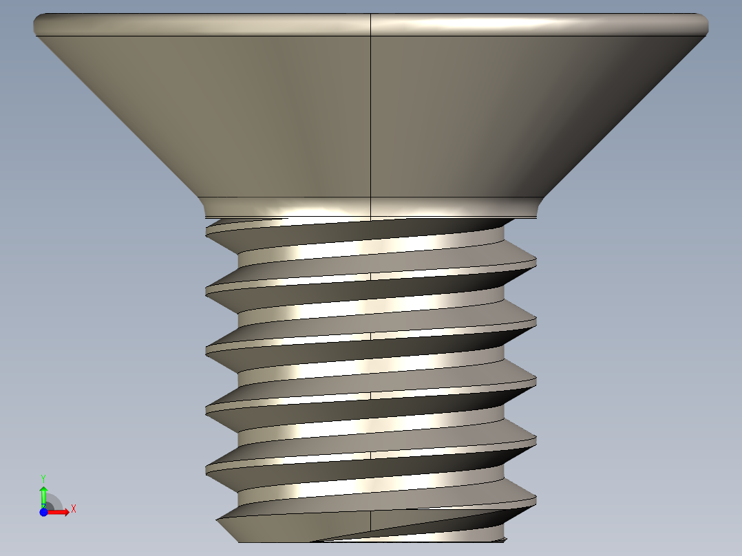 Screw_ISO_10642_M2x4_A2.STEP前视图