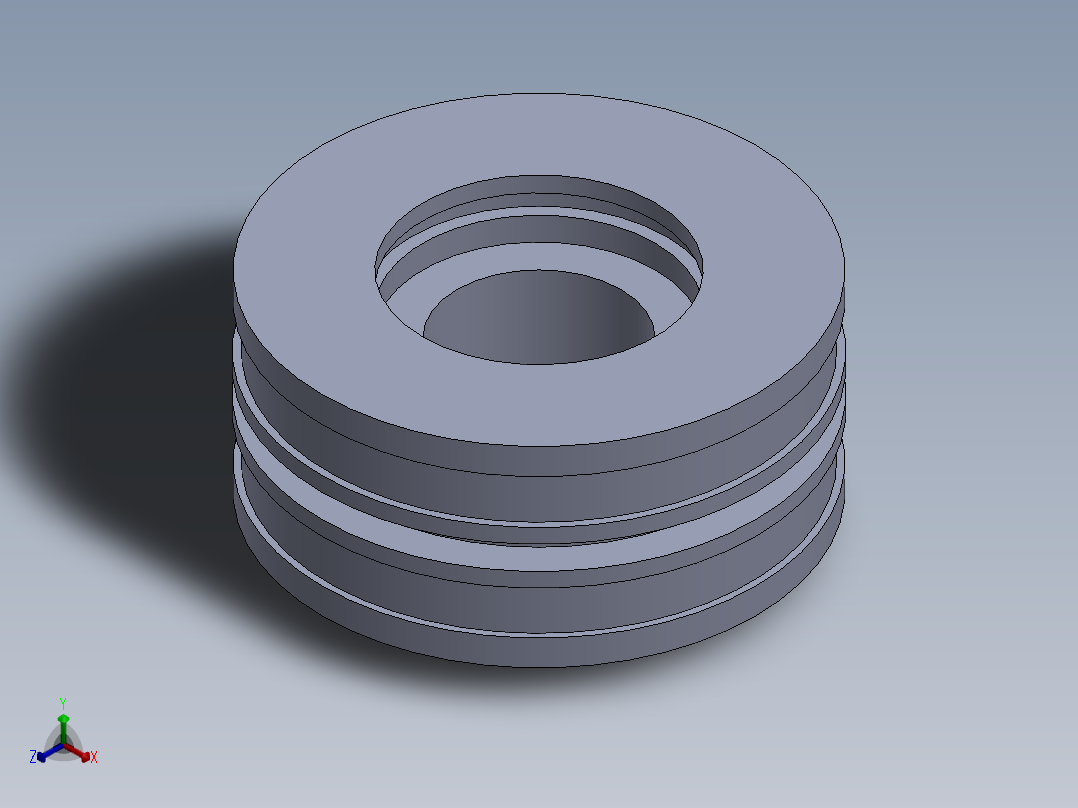 液压缸活塞（直径=150毫米，长度=80毫米）正等轴测图