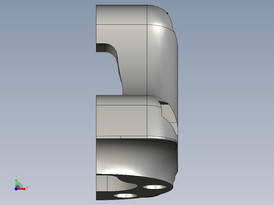 登山扣上锁前视图