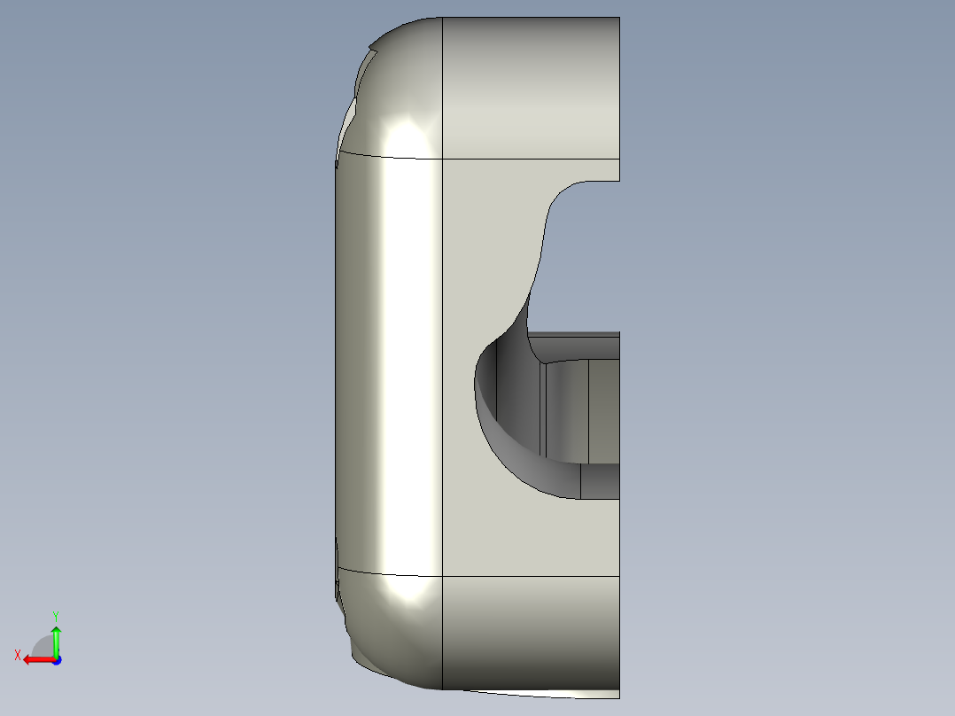 登山扣上锁后视图