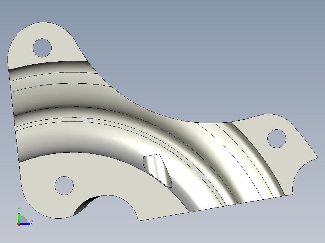 登山扣上锁左视图