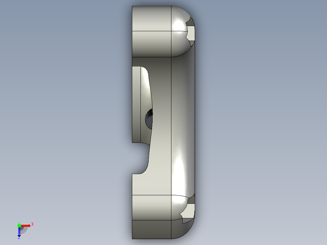 登山扣上锁俯视图