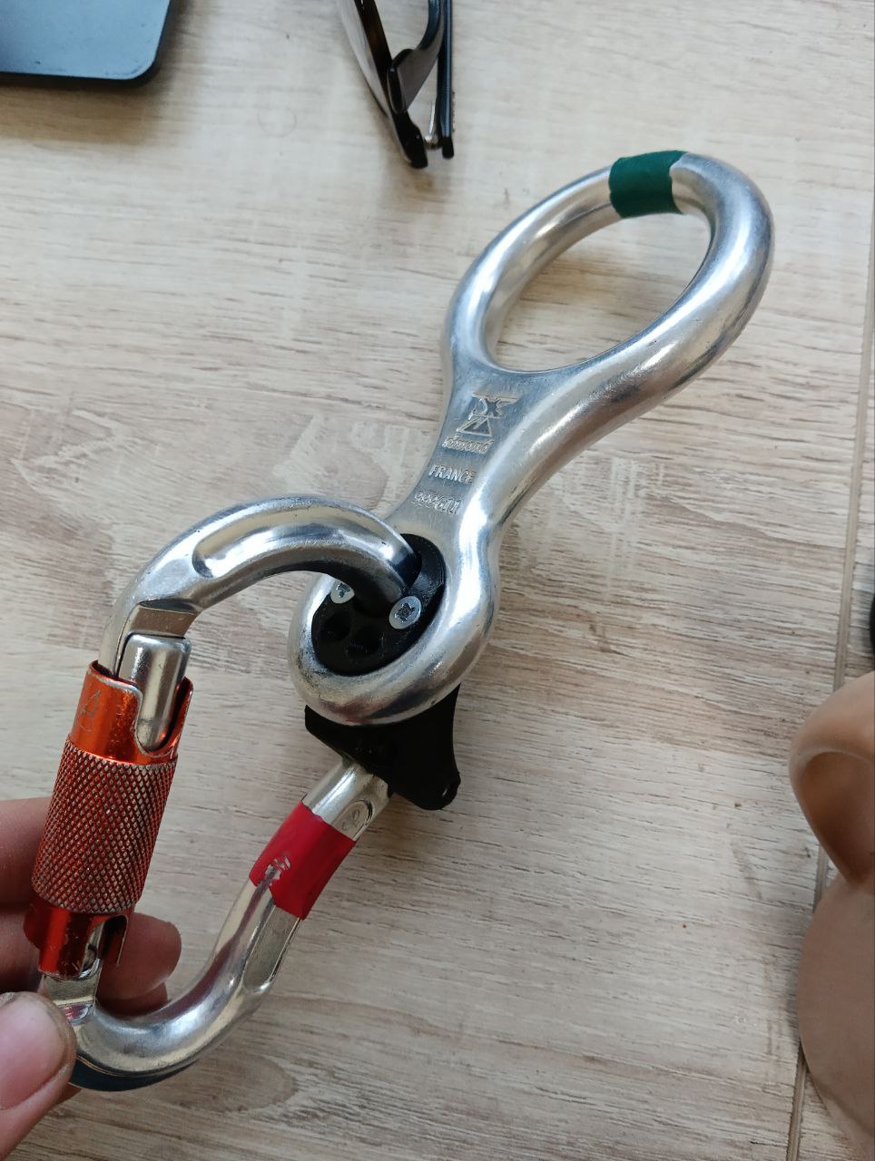 登山扣上锁
