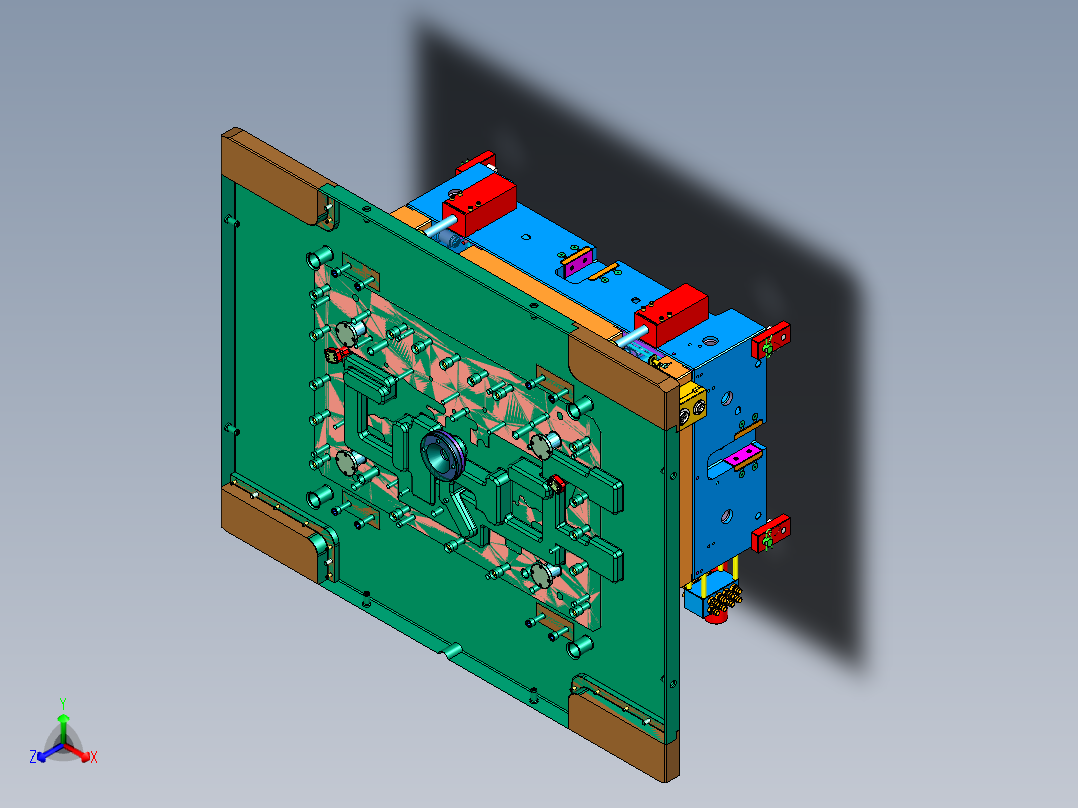 丰田汽车主驾门板塑胶模具