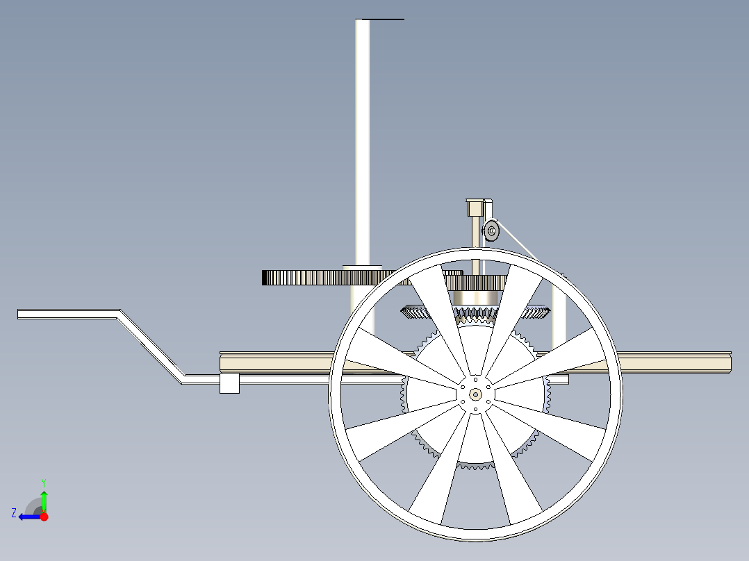 古代司南车右视图