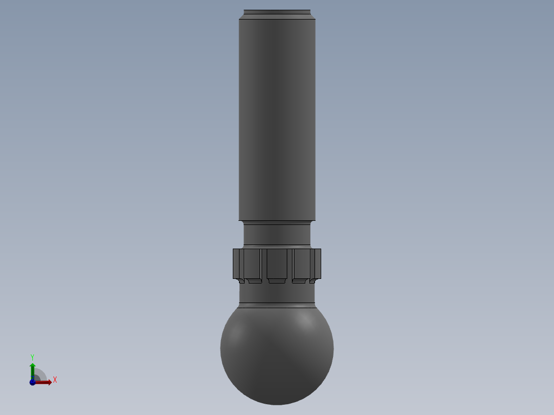 40 tn 机械压机球形转子前视图