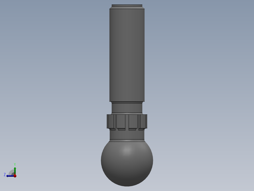 40 tn 机械压机球形转子右视图