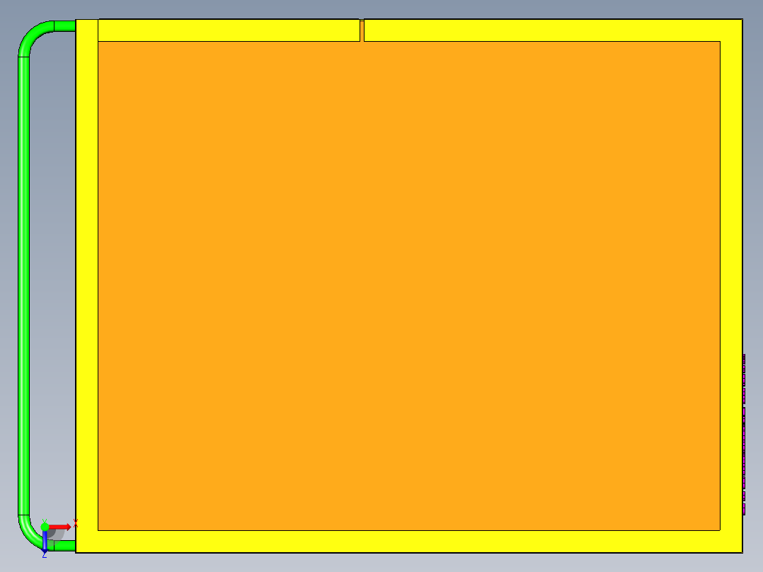 工具材料推车俯视图
