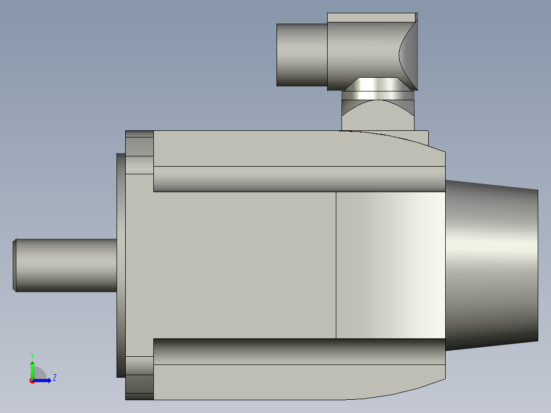 1FK7042-2AC71-1AG0伺服电机左视图