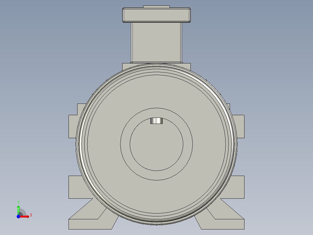 YC80单相异步电动机前视图