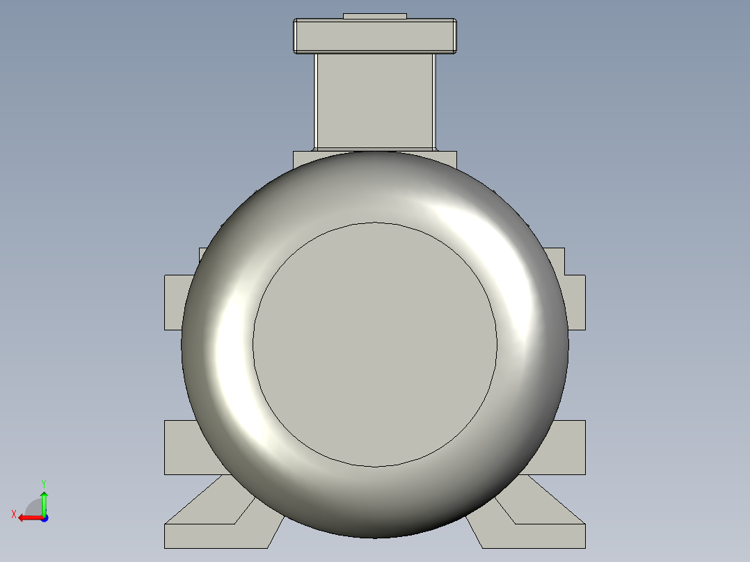 YC80单相异步电动机后视图