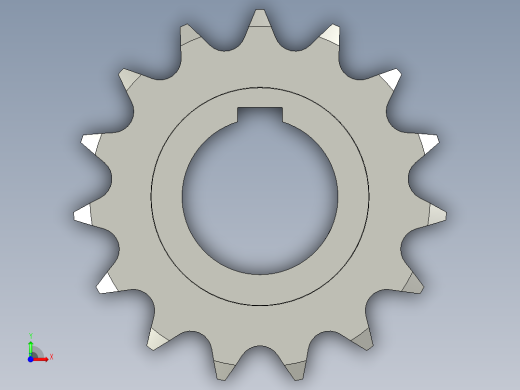 20B链轮15z-70前视缩略图