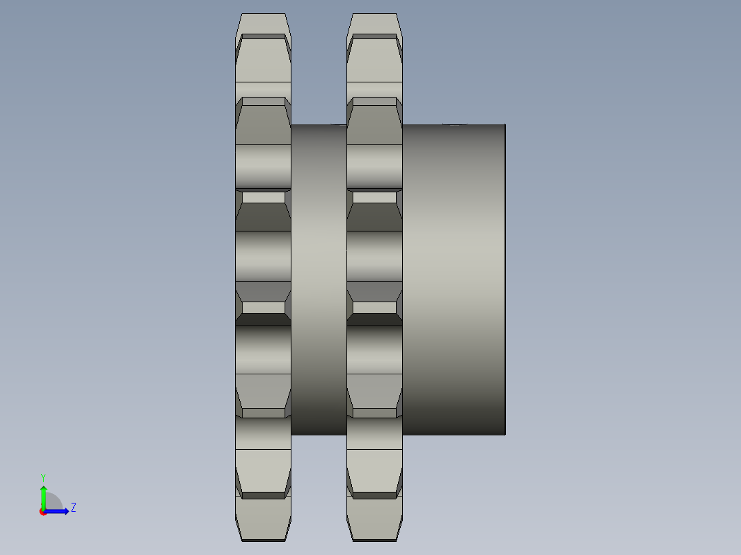 20B链轮15z-70左视图