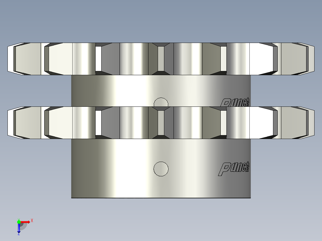 20B链轮15z-70俯视图