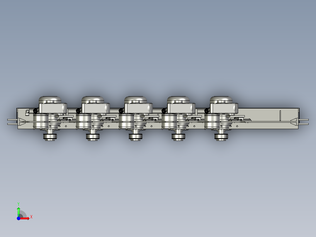 砂带打磨组前视图