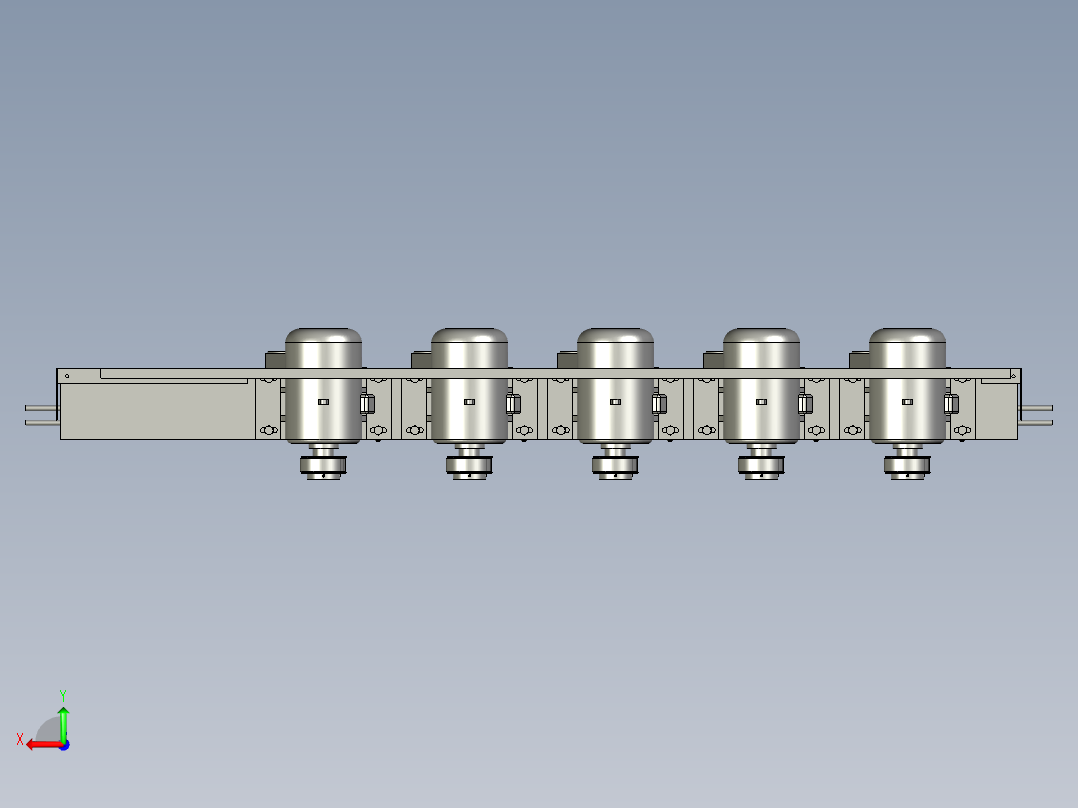 砂带打磨组后视图