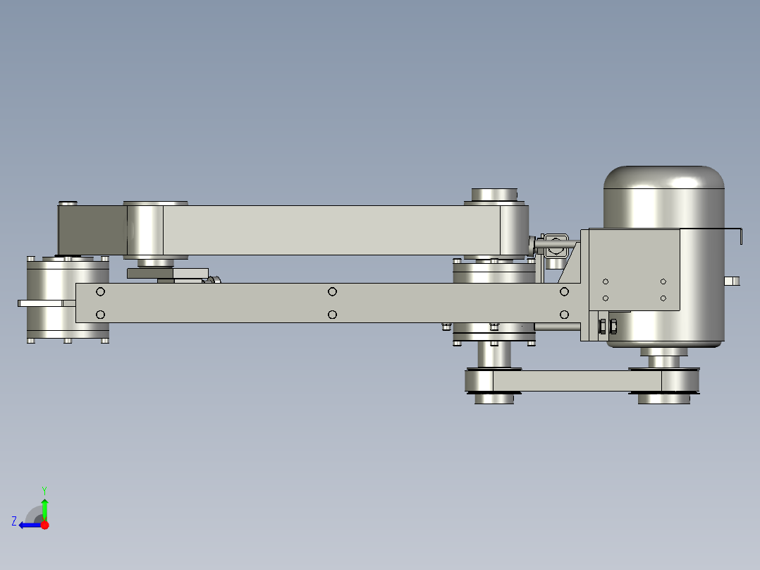 砂带打磨组右视图