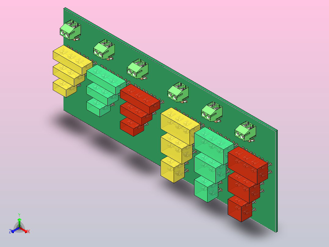 灯条Kingbright_Light_Bar正等轴测图