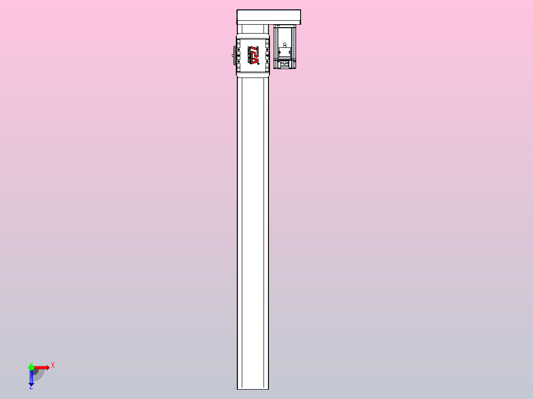 滚珠丝杠直线轴带导轨全封闭TPA-HCR-85D-1610C-L800-ML-C-P20-N3俯视图