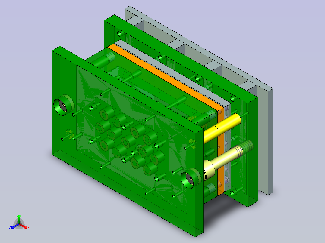 汽车排气管覆盖件模具设计主视图