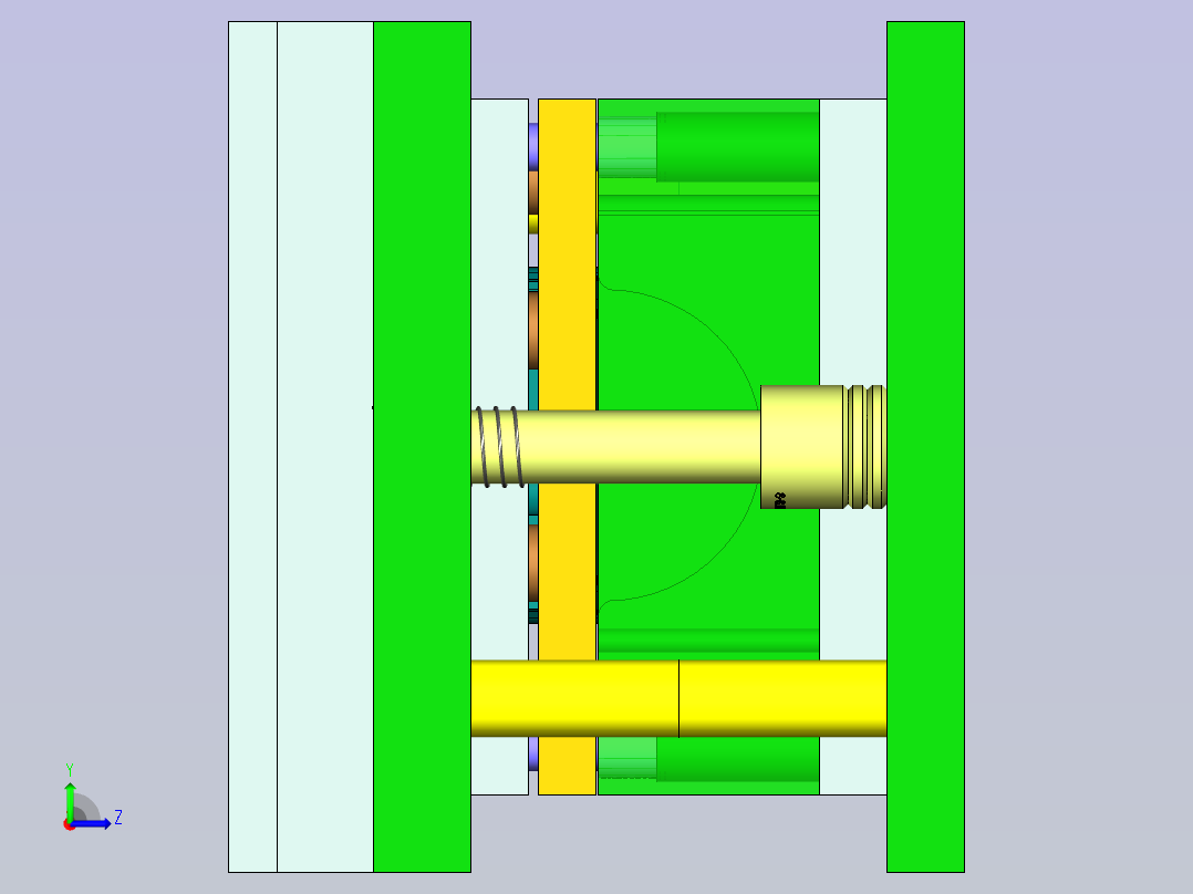 汽车排气管覆盖件模具设计左视图