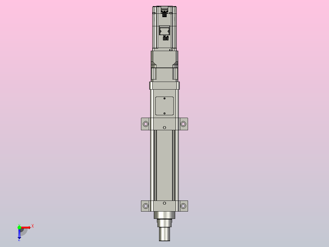 轻载电动缸TPA-ESR80-2510C-L100-M-LB-W-P75-JX-C3俯视图