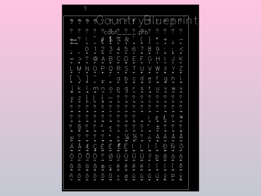 2458种CAD字体