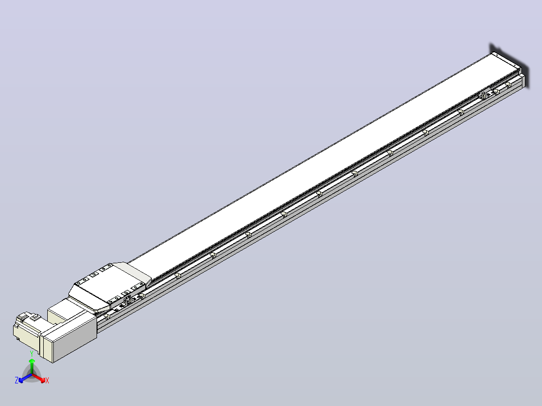 机器人皮带驱动直线轴TPA-GCB-150-P80-L1500-QR-M75-N3主视图