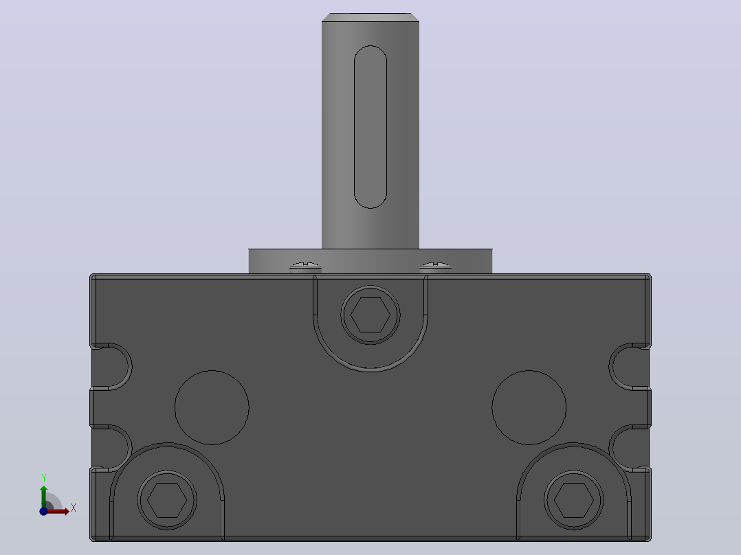 CRQ2薄型摆动气缸Φ20-Φ40[CRQ2BS30-180C]前视图
