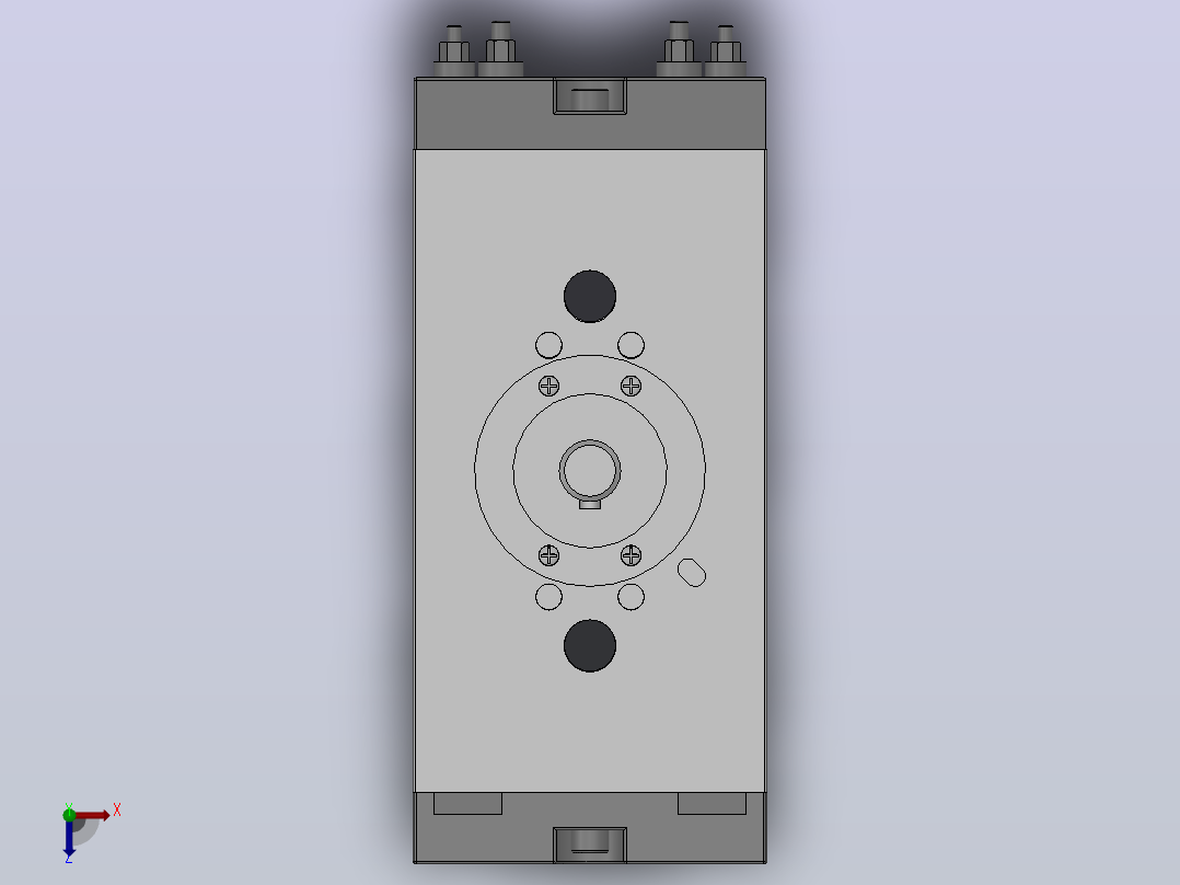 CRQ2薄型摆动气缸Φ20-Φ40[CRQ2BS30-180C]俯视图