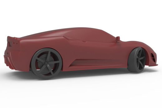 法拉利玩具车3d打印缩略图